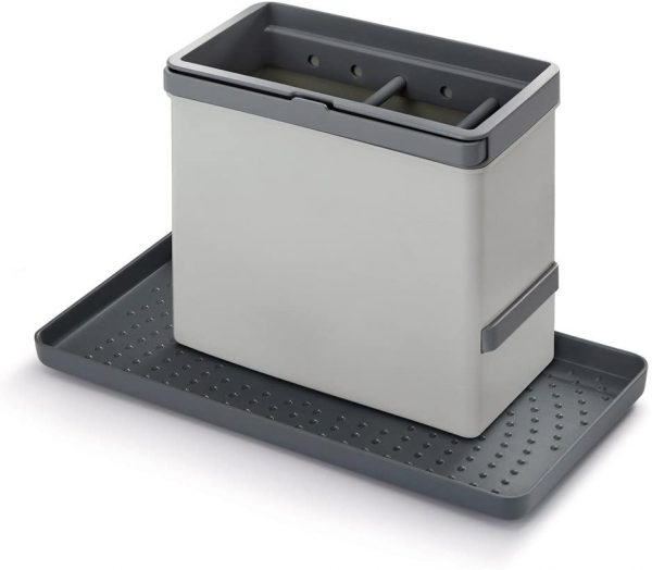 Metaltex Tidy-Tex Kitchen Sink Organiser, Grey, 24 x 13 x 14 cm