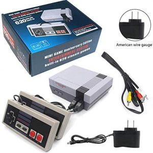 Classic Video Game Console, Classic Mini Console -Built-in with 620 Classic Retro Games Dual Players Mode Console and Nostalgic Arcade Games for Dual Players