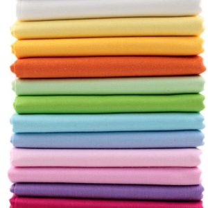 40cm*50cm 14pcs Plain Solid Cotton Fabric for Sewing Quilting Patchwork Textile