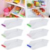 Fridge Storage, JRing Refrigerator Storage Organizer, Fruit Handled Kitchen Collecting Box Basket Rack Stand Basket Container (6 Pack, Random Color)