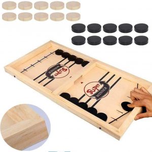 Fast Sling Puck Game Paced,Tinfence Table Desktop Battle,Winner Board Games Toys for Adults Parent-Child Interactive Chess Toy Board Table Game (22.7 in x 12.5 in)