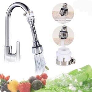 2 x 360 Degree Kitchen Tap Aerator Rotating Water Swivel Faucet for Bathroom Kitchen Tap Nozzle Filter Adapte