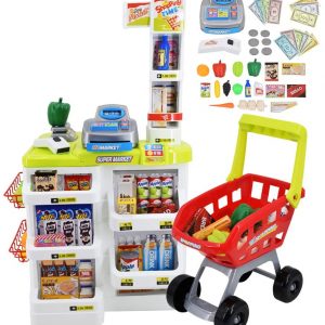 deAO Kids Role Play Supermarket Set Superstore Shop Toys Children Supermarket