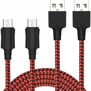 Micro USB Cable YOSOU Android Cable 2M 2Pack Nylon Braided USB Cable Fast USB Charger Charging Cables Compatible with Samsung S7/S6/S5, HTC, Huawei, Sony, Nexus, Nokia, PS4 Controller and More