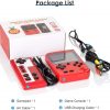 Handheld Game Console, Retro Mini Game Player with 500 Classic FC Games, 3.0 Inch Screen 800mAh Rechargeable Battery Portable Game Console Support TV Connection & Two Players for Kids Adults (Red)