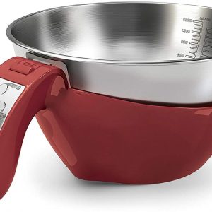 Morphy Richards Kitchen Scales, Equip Range, 3-in-1 Digital Scales with Jug, Red