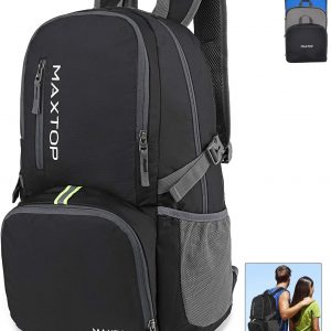 MAXTOP 40L Ultra Lightweight Packable Backpack Foldable Rucksack Water Resistent For Men Women Kids Outdoor Camping Hiking Travel Daypack Handy Durable Gifts For Men Women