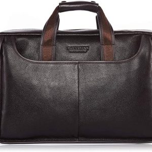 BOSTANTEN Men's Genuine Leather Messenger Briefcases Business Laptop Shoulder Handbags for Work
