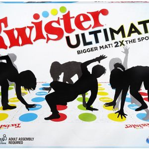 Twister Ultimate: Bigger Mat, More Colored Spots, Family, Kids Party Game Age 6+; Compatible with Alexa (Amazon Exclusive)