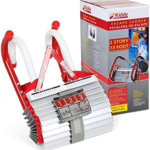 Kidde 468193 KL-2S Two-Story Fire Escape Ladder with Anti-Slip Rungs, 13-Foot