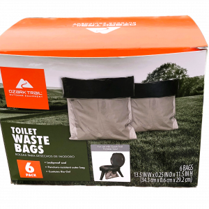 Ozark Trails Double Doodie Toilet Bags with Bio-Gel 6 Pack 2683-13