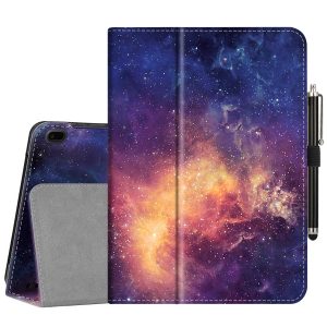 Tablet Case for Onn 10" 10.1 Inch Android Tablet - Fintie Protective Folio Cover With Stylus Holder, Galaxy