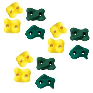 Swing-N-Slide Climbing Rocks - Green and Yellow (12-Pack)