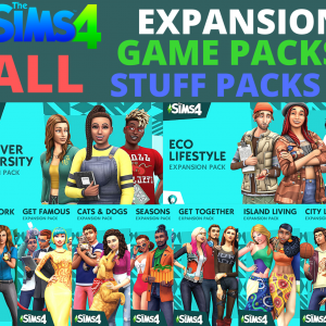 ⭐️ The Sims 4 ALL Expansions + GAME & STUFF packs | Origin Account | PC & Mac